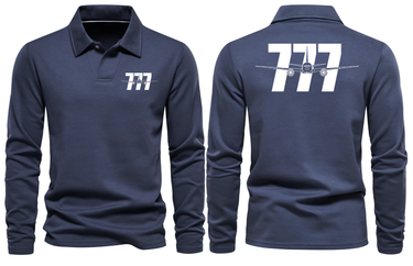 BOEING 777 LONG SLEEVE POLO